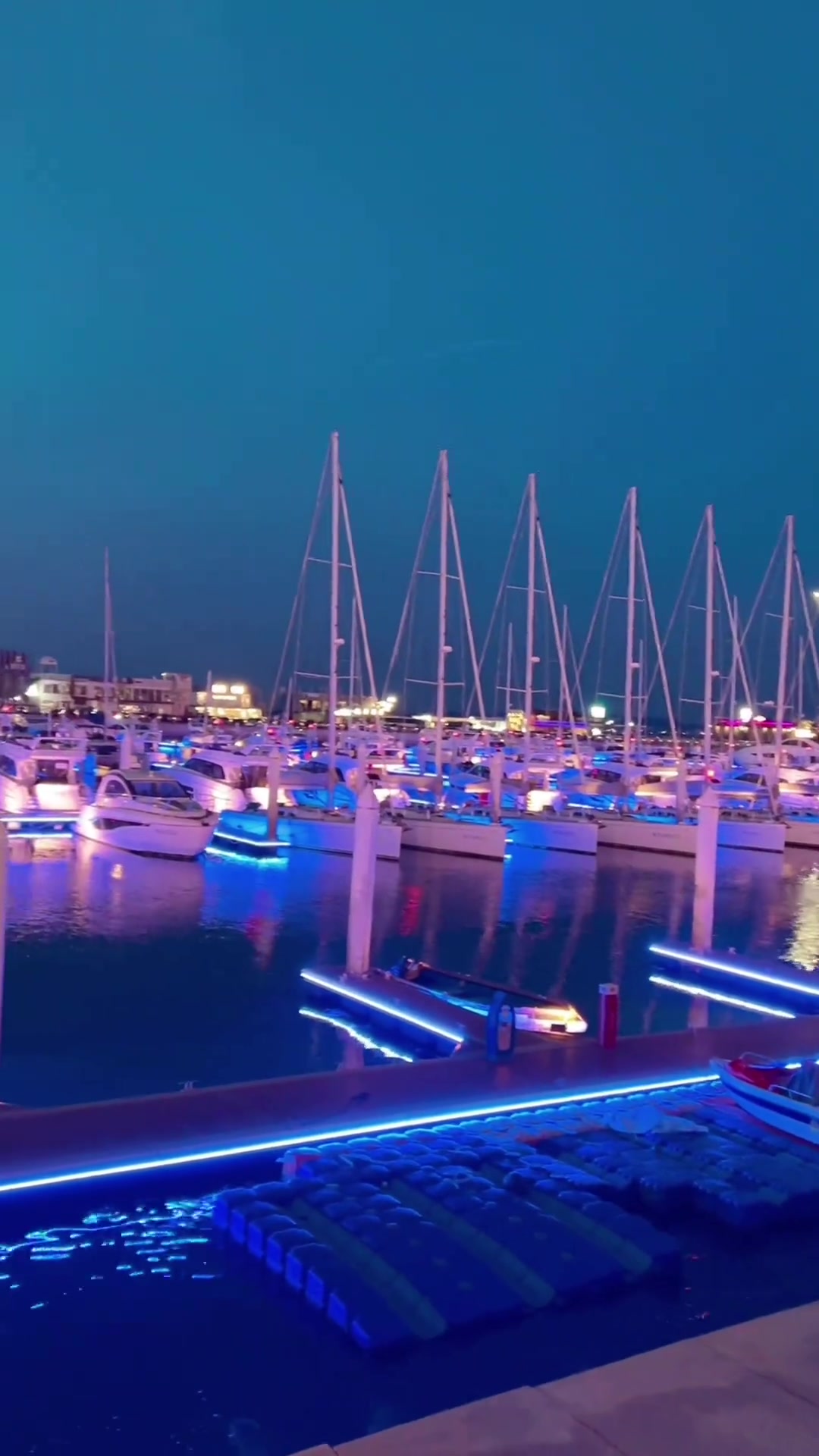 大連東港游艇碼頭 璀璨夜色下的浪漫交響